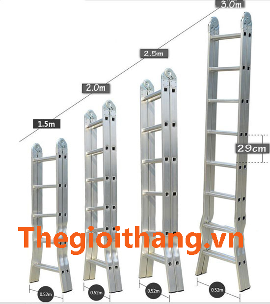 Thang nhôm chữ a nikita